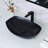 Davivy 22" X 16" Boat-Shaped Large Matte Black Bathroom Vessel Sink