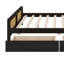 Lit plateforme avec rangement en bois et 2 tiroirs-576784617-575117939