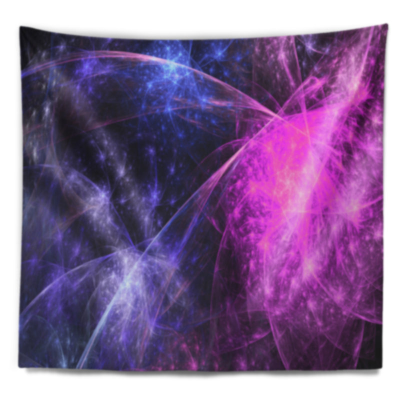 Tapisserie abstrait de couleur abstraite fireworks, H 68 po x l 80 po