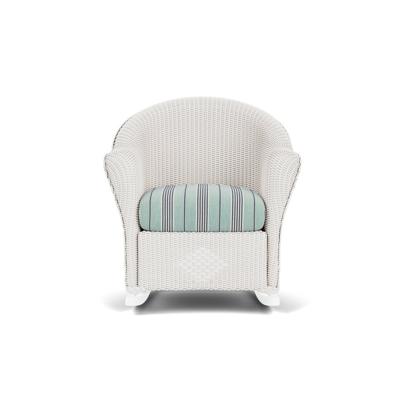 Reflections Outdoor Rocker Chair, Hansen Seaglass, White