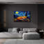 «The Starry Fox Dreamer» par Dean Russo, art mural en verre acrylique, 36 po x 24 po-100337996