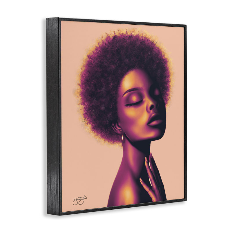 Estampe numérique Maya, design par Sierra Siler, H 14 po x l 11 po, Giclée encadrée noir minuit