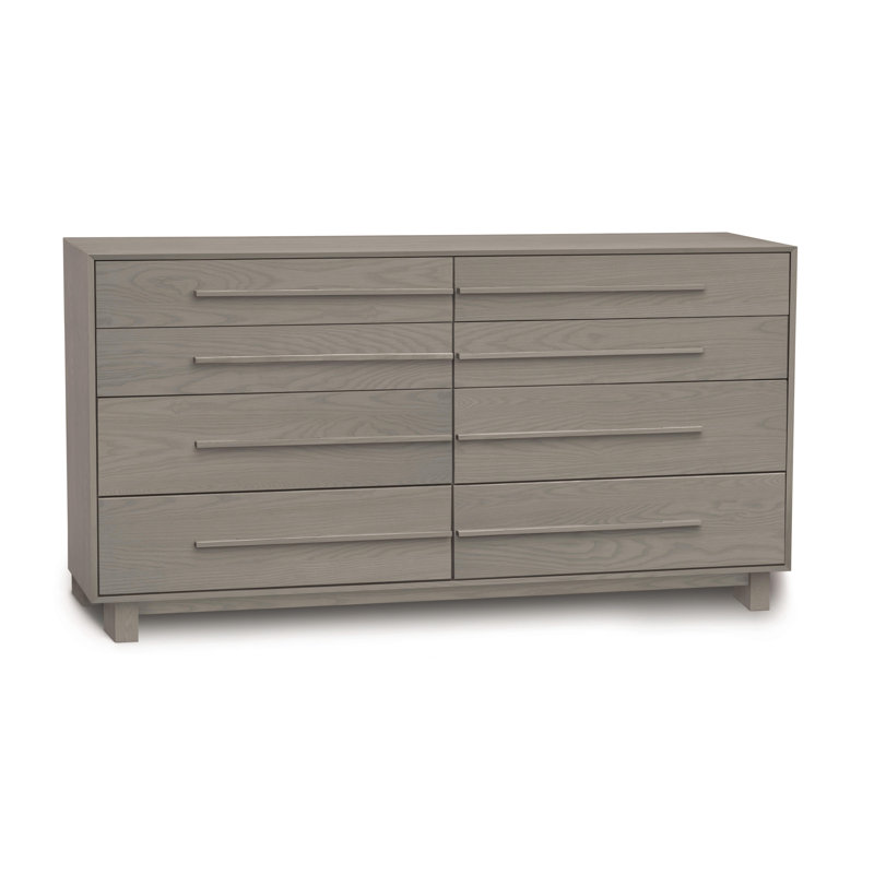 Sloane 8 - Drawer Solid Wood Dresser, Weathered Oak