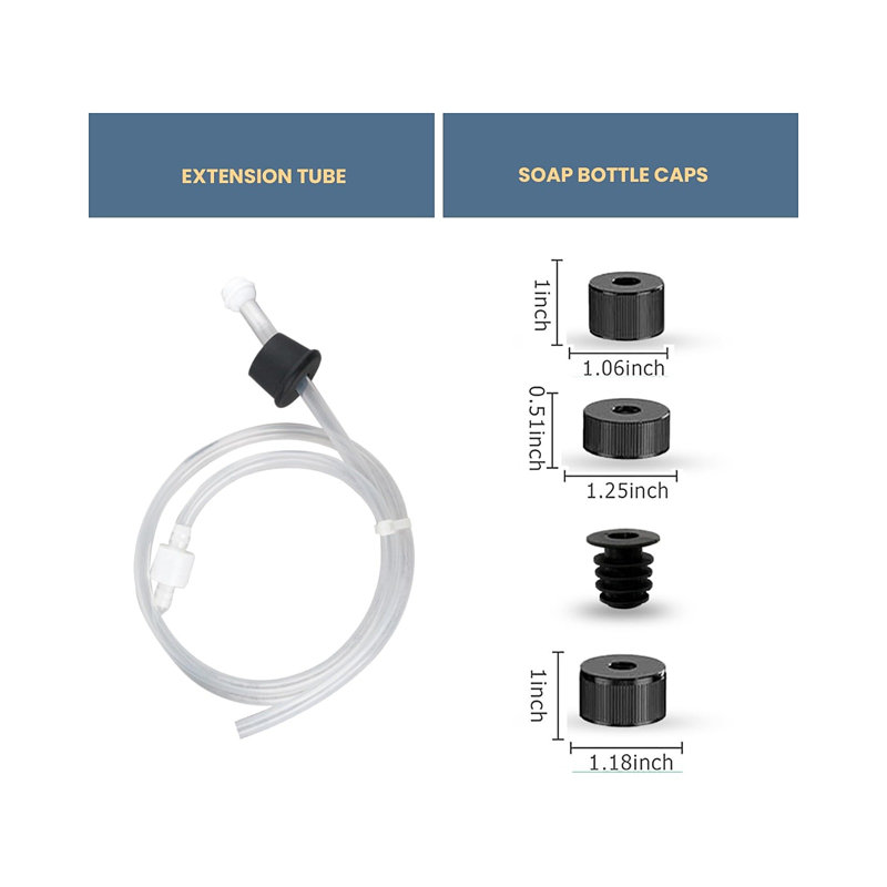 Ensemble de tube d'extension pour distributeur de savon SBEN, tuyau sous l'évier de 40 pouces avec clapet anti-retour, ajustement universel