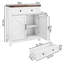 Armoire de rangement Farmhouse avec tiroir et tablette réglable avec comptoir en noyer, armoire à café moderne pour la cuisine, la salle à manger, la salle de bain et le vestibule