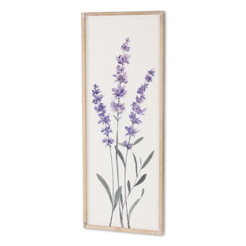 Lyulia Farmhouse Plants & Flowers Wall Decor on Solid Wood