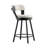 Nicks Swivel Upholstered Counter Stool with Metal Frame-248448589-248448586