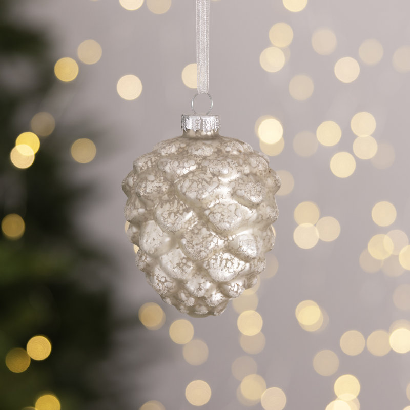 12 Piece Glass Bauble Collection, Champagne