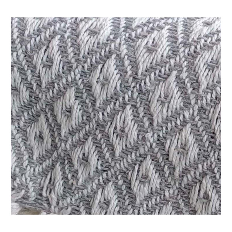 Cimino Machine Woven Throw Blanket, Silver, W254 x L254cm
