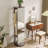Solid Rubberwood Rotating Full-Length Mirror Cabinet
