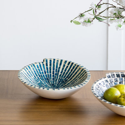 Pegg Shell / Capiz Decorative Bowl 1