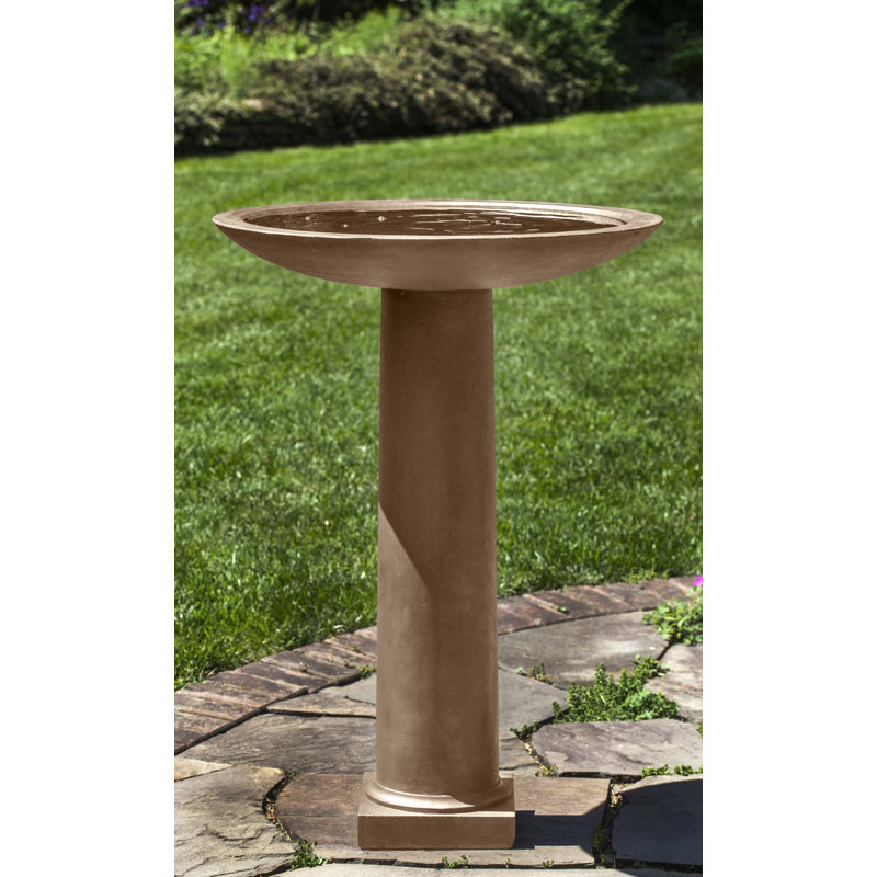 Metropolitan Birdbath, Aged Limestone