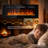 70"Electric Fireplace TV Stand - 12 Flame Colors, Music Sync LED, Adjustable Heat, Fits TVs Up to 80-2023085081-2062162325