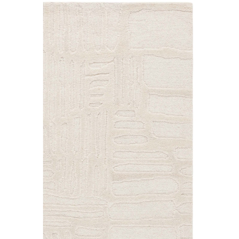 Ebern Designs Abstract Hand-Tufted Wool and Cotton Area Rug, Runner 2'3" x 8'