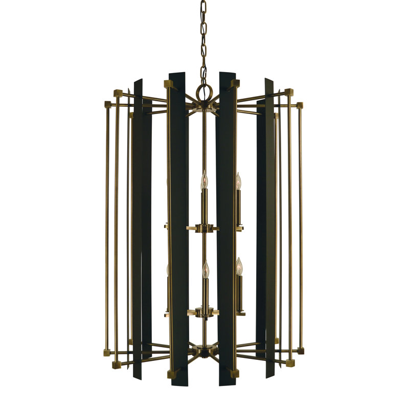 Lustre à 12 lumières Marlton par Latitude Run®, Laiton antique