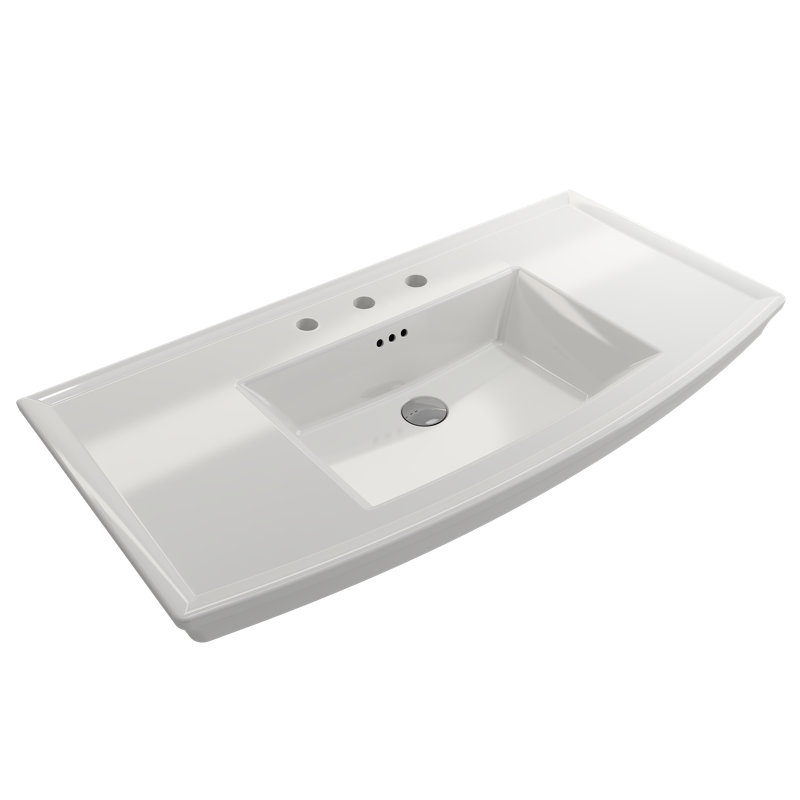 Lavita 39.57'' L Bathroom Sink, White