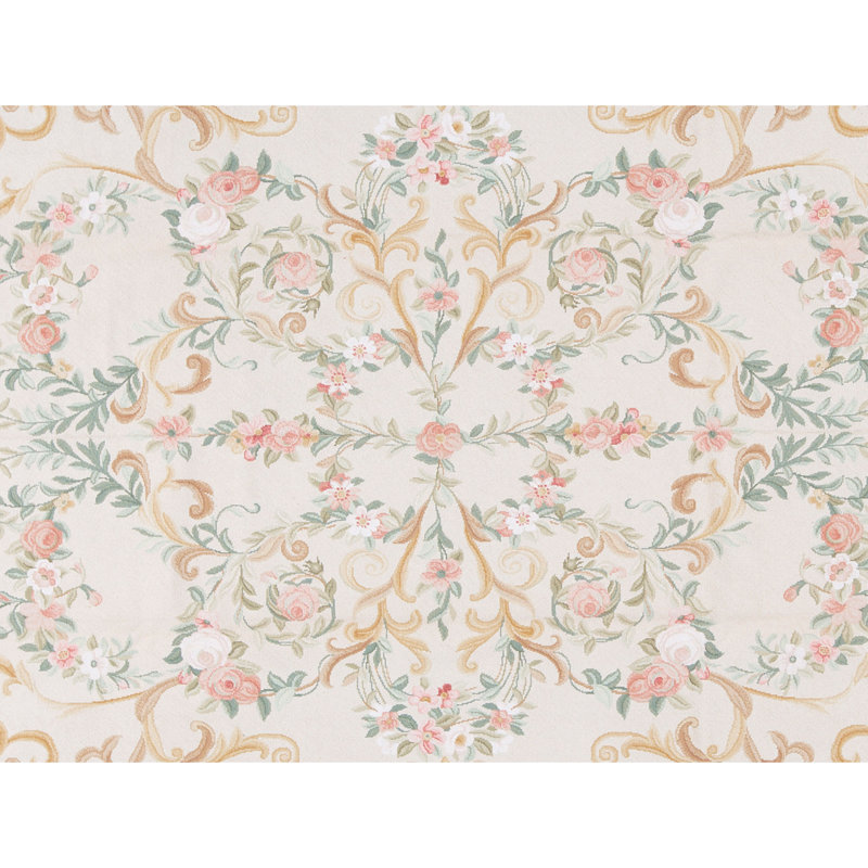 Hand-Knotted High-Quality Beige and Yellow Area Rug
