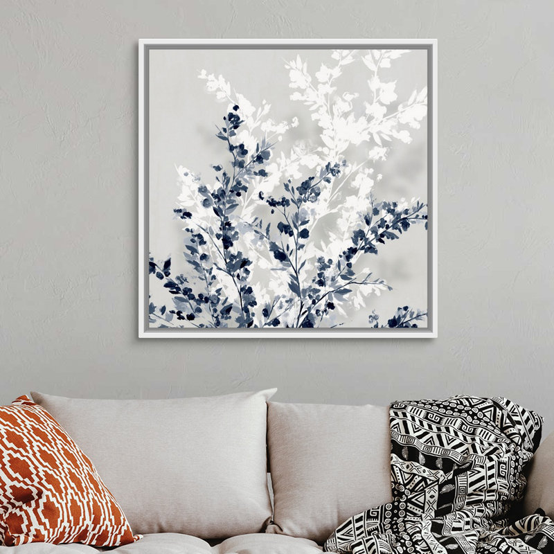 " Where Will We Be This Spring II " by Isabelle Z, White Framed Canvas, 38" H x 38" W