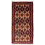 Tapis brun royal Baluch 3 pi 3 po x 5 pi 9 po