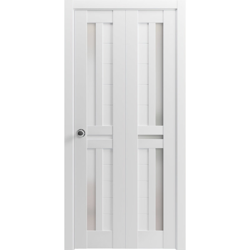 Portes coulissantes Veregio, 48 po x 80 po, Satin blanc