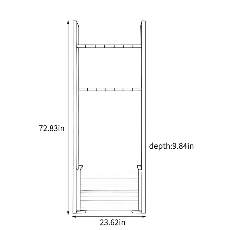 Imported Ash Coat Rack, Burlywood