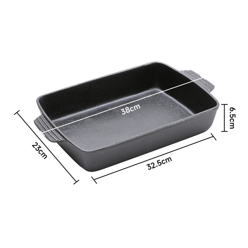 23cm Iron Grill & Griddle Pan