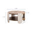 Table de chevet en bois avec rangement double couche pour balcon ou chambre à coucher, cadre de bout rétro et petit rangement pour café moderne, salon de style Palace