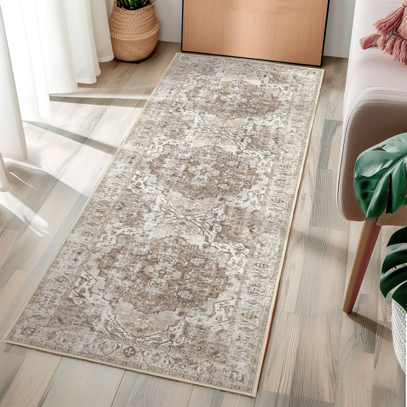 Tapis d'intérieur lavable Purash Chenille Mashine, Tapis de couloir 2 pi x 6 pi