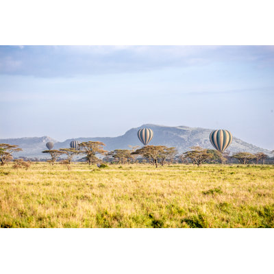 Balloon Safari ,Tanzania - Wrapped Canvas Print
