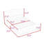 Lit plateforme en bois avec lattes et pieds de soutien renforcés-674636188-674636189