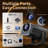 Projector 1080P Full HD, 4K Projector With 180° Rotation, Built-In App Portable Projector Wifi 6 & Bluetooth 5.2 Support,Featuring Auto Keystone Correction,HDMI/USB Connectivity Projector