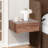 Floating Bedside Table, Wall Mounted Nightstand, Floating Shelf With Drawer,Floating Drawer For Bedroom, Walnut 15.5"X12"X6"