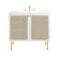 Meuble-lavabo simple 36 po avec plateau en bois Modway-93812019-93812020