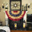 Drapeau des États-Unis à plumes de style rétro avec drapeaux américains 36 x 72 po