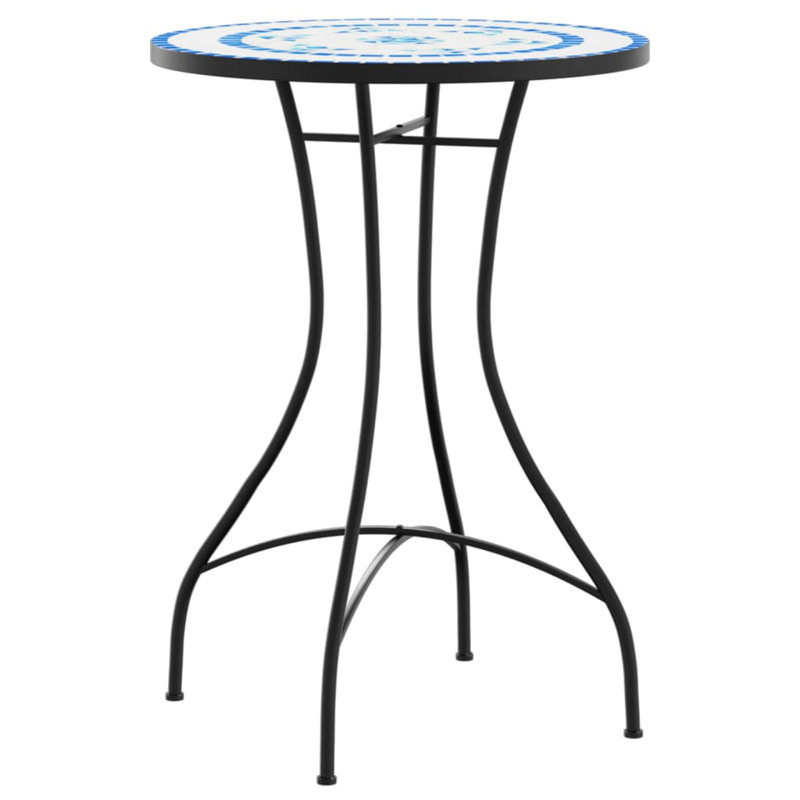 Brozak Bistro Table, Blue, 29.9" H x 23.6" W x 27.6" D