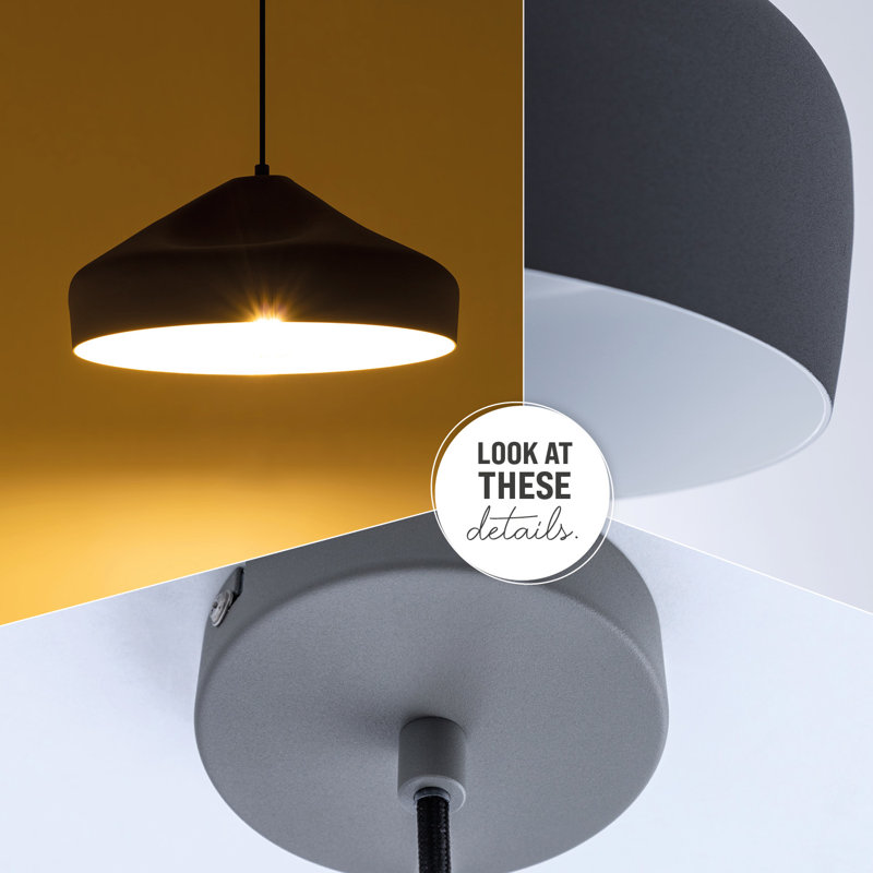 Ponce 1 - Light Single Pendant, Grey/White