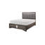 Très grand lit plateforme de rangement en cuir Omak 6 pièces: lit, commode, miroir, 2 tables de chevet, commode-598008920
