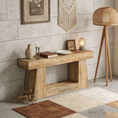 Table console en bois