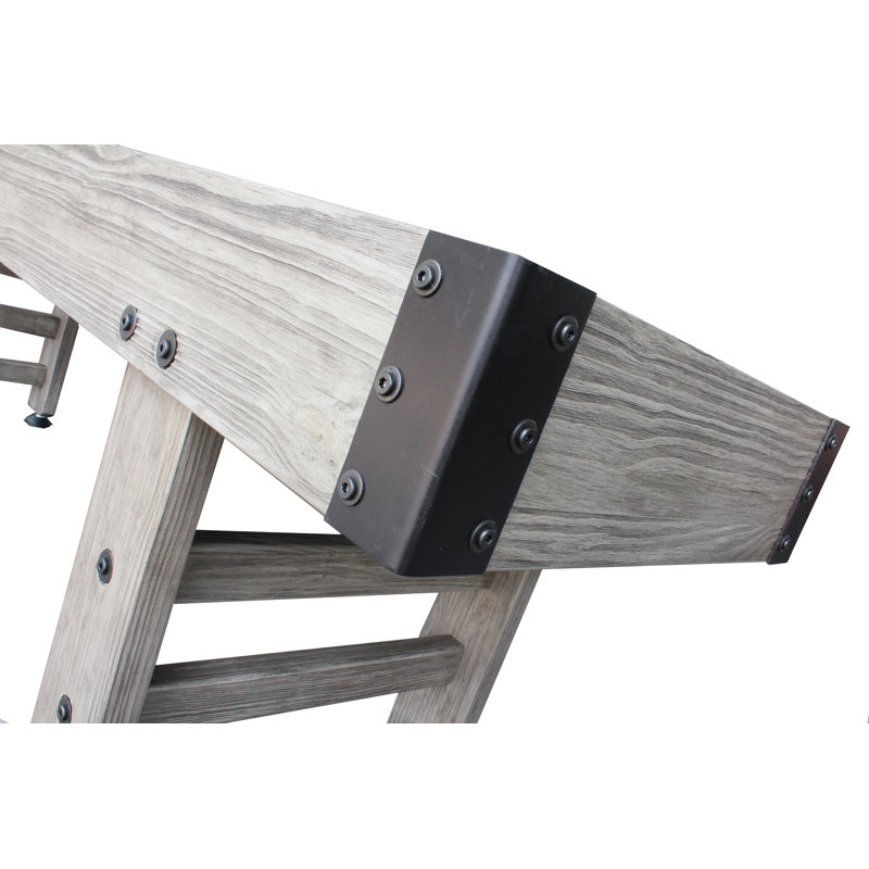 Saybrook Shuffleboard Table, Weathered Midnight Charcoal Gray, 16'