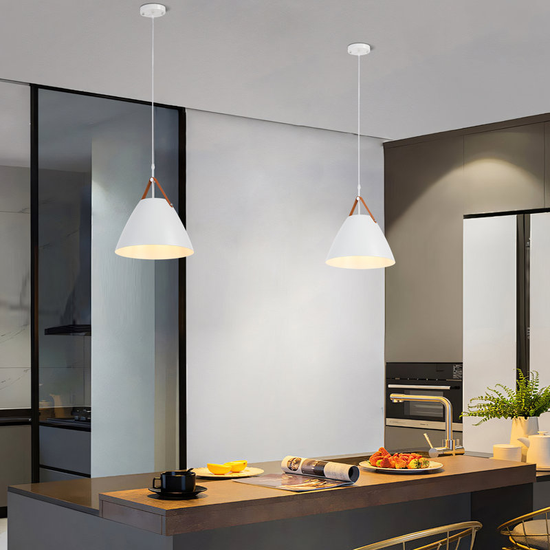 Luminaire suspendu moderne 1 lumière, Blanc