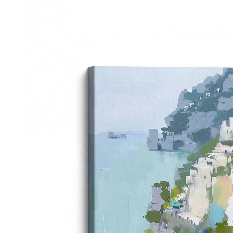 Coastal Village Glow II, Stretched Canvas, Wrapped Canvas, 18" H x 12" W