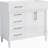 Freestanding Bathroom Storage Cabinet with 2 Drawers and a Tip-out Drawer