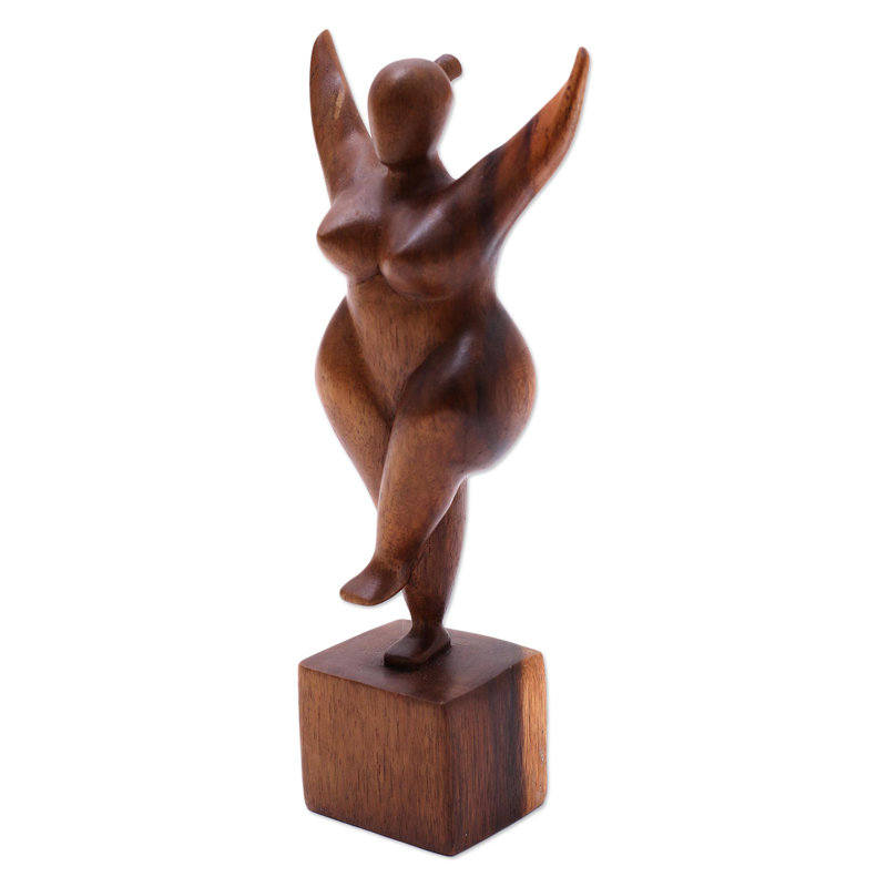People Wood Garden Statue