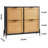 Light Wood Color Narrow Rattan Shoe Storage Cabinet with 4 Flip Drawers & Metal Legs Slim Entryway Shoe Organizer Perfect for Closet Hallway & Compact Entry Spaces
