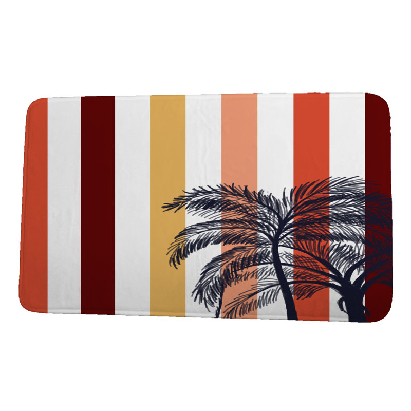 Tapis de bain Hilliard, l 34 po x L 21 po, Jaune