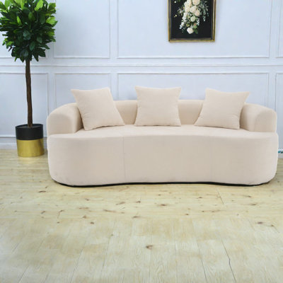 Canapés confortables à compression, salon à ressorts en mousse chenille moderne