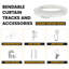 Support de plafond flexible à tringle à rideaux, tringle à rideaux courbée, tringle à rideaux coulissante, paravent, tringle à rideau de douche, paravent mural-2046702676-2046702678
