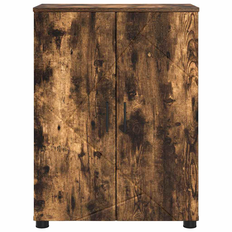 60cm Bathroom Vanity Base Only, Smoked Oak
