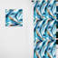 «Blue Geometric Wave Tranquility I» - Rideau abstrait - Rideau géométrique obscurcissant - 1 panneau-107599731