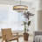 1-Light Pendant Light Drum Flower-1871181070